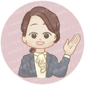 icon_05_josei_kochira_01 SNSアイコン